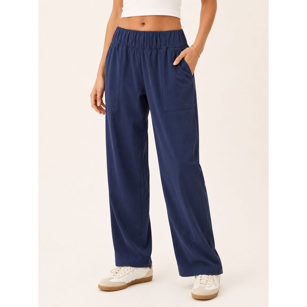 Columbia XXL Blue Stretch Cargo Hiking Pants Nylon Travel Outdoor Pull On